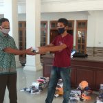 Penyerahan Bantuan Masker Desa Nyawangan